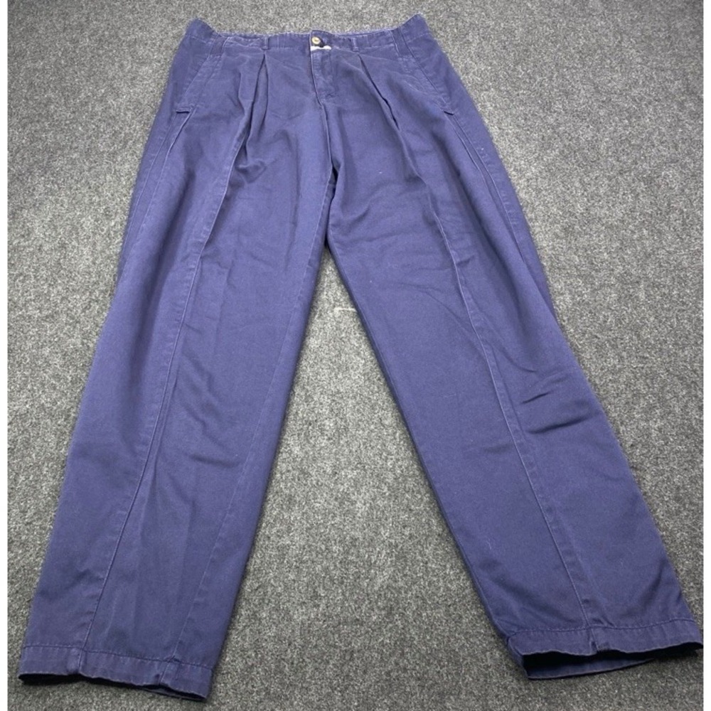 NWT Vintage Marithe Francois Girbaud Pants Mens 34 Navy Blue Pleated Twill